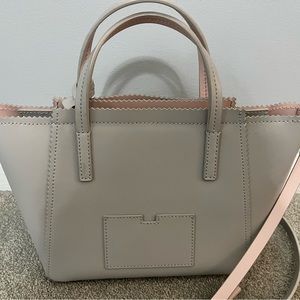 Kate Spade pocket book - Light gray & pink. Great condition- used twice